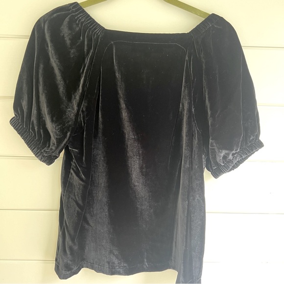 Loft black velvet shirt - Picture 2 of 4